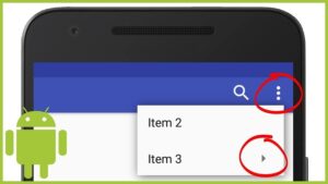 Android Three Dots Menu Icon